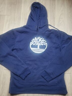 Timberland Hoodie Navy Womans 3XL Tree Logo Sweatshirt